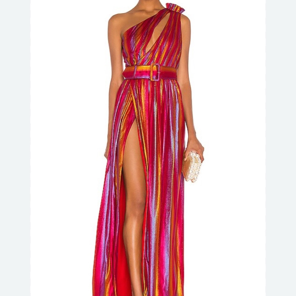 Retrofete Andrea Rainbow Maxi Dress
